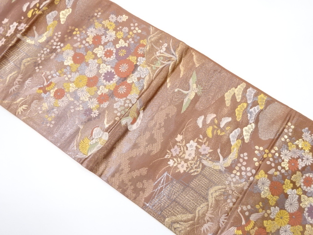 JAPANESE FUKURO OBI / WOVEN MANDARIN DUCK